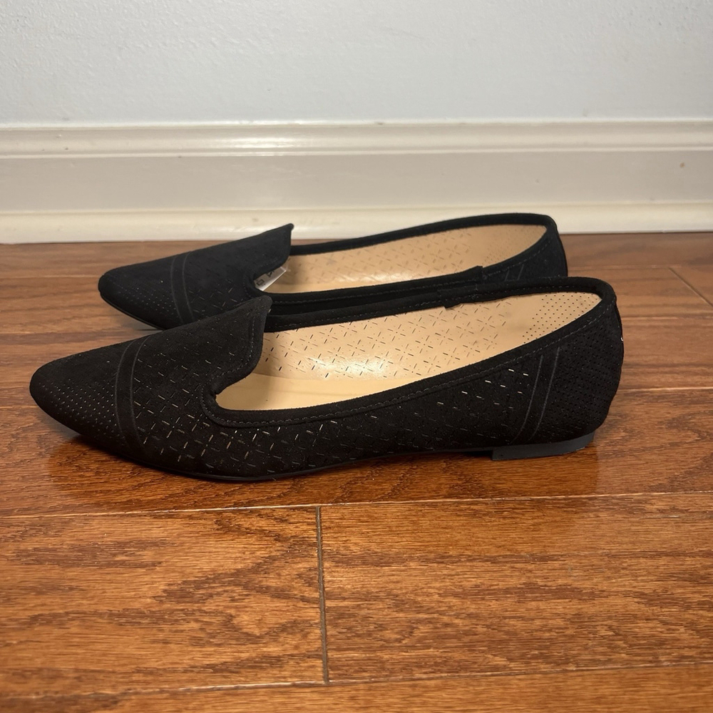 XOXO Vancy Black Fabric Womens 6 M Ballet Flats Shoe NEW - Picture 5 of 12